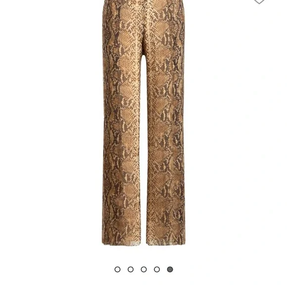 Ralph Lauren The purple Label Saunders Python Print Palazzo Pants - Picture 2 of 13